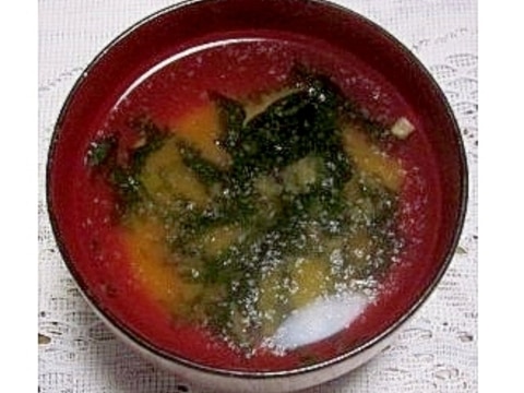 生わかめの味噌汁